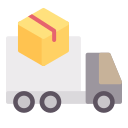 external truck-shipping-and-logistic-creatype-flat-colourcreatype icon
