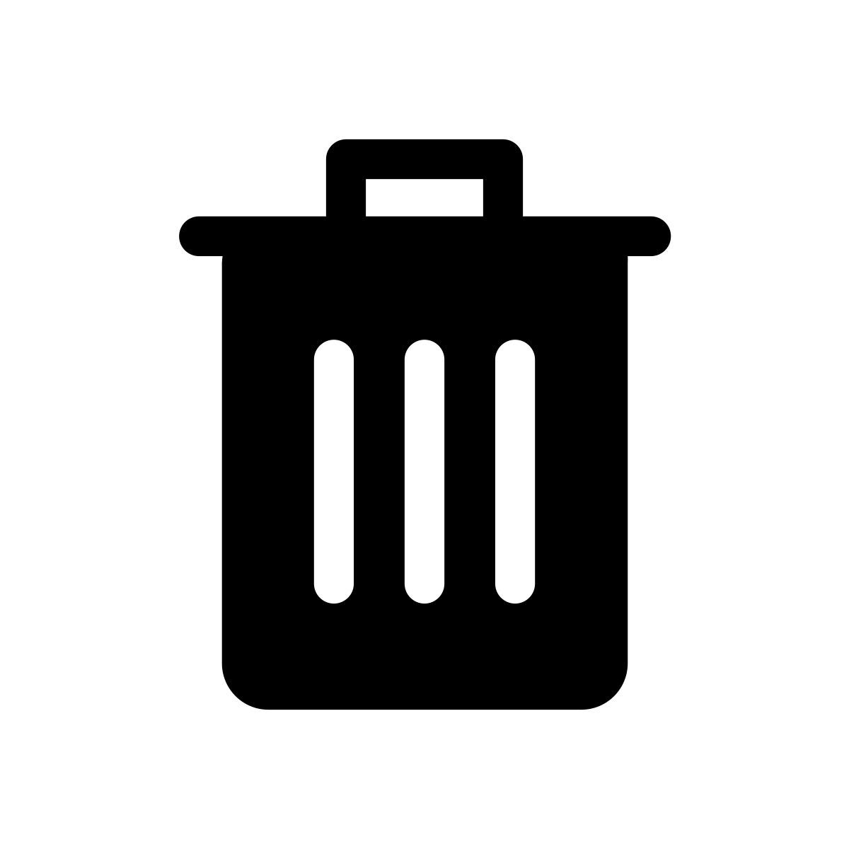 trash bin icon