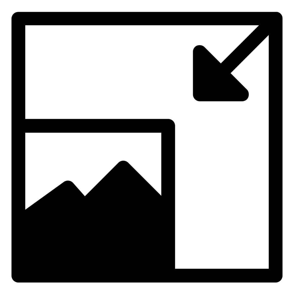 크기 조정 icon