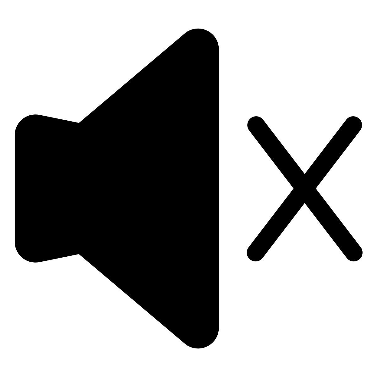 mute sound icon