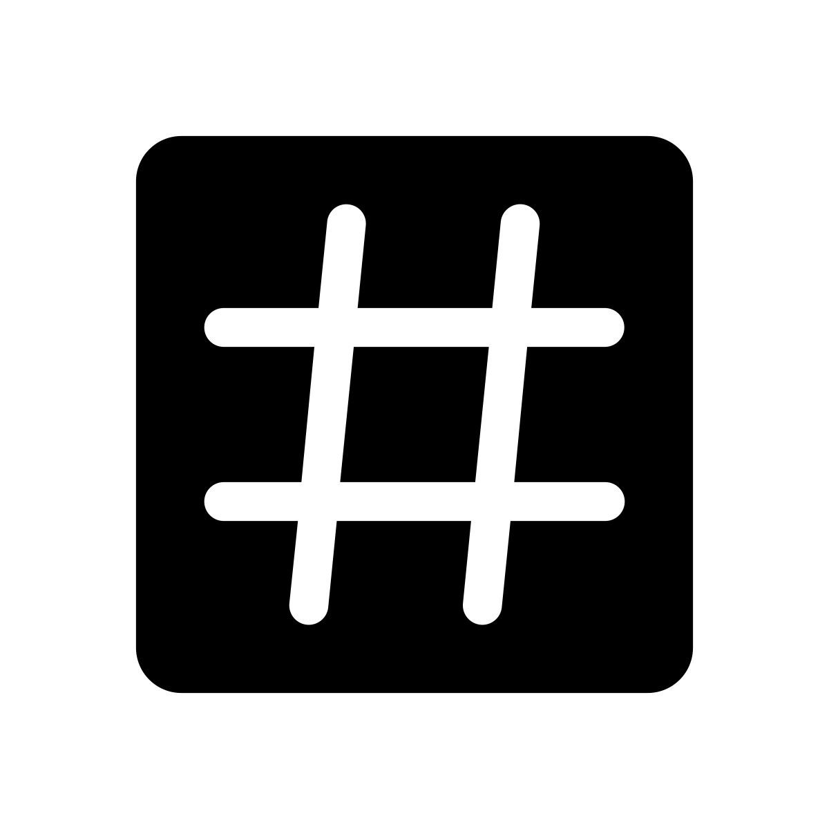 hashtag icon