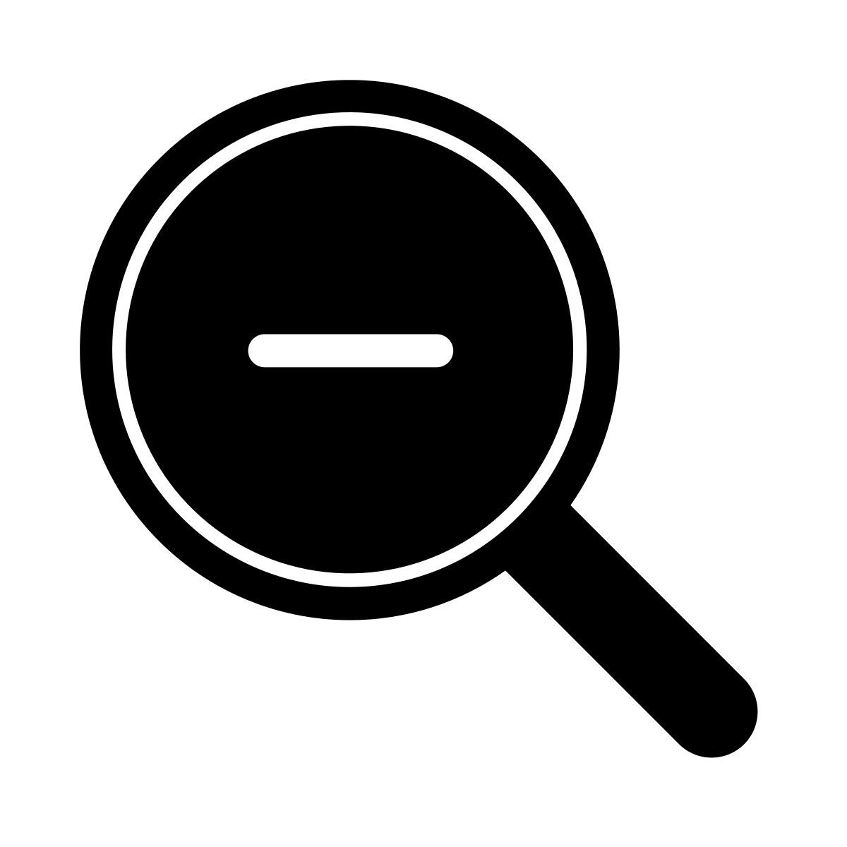 zoom out icon