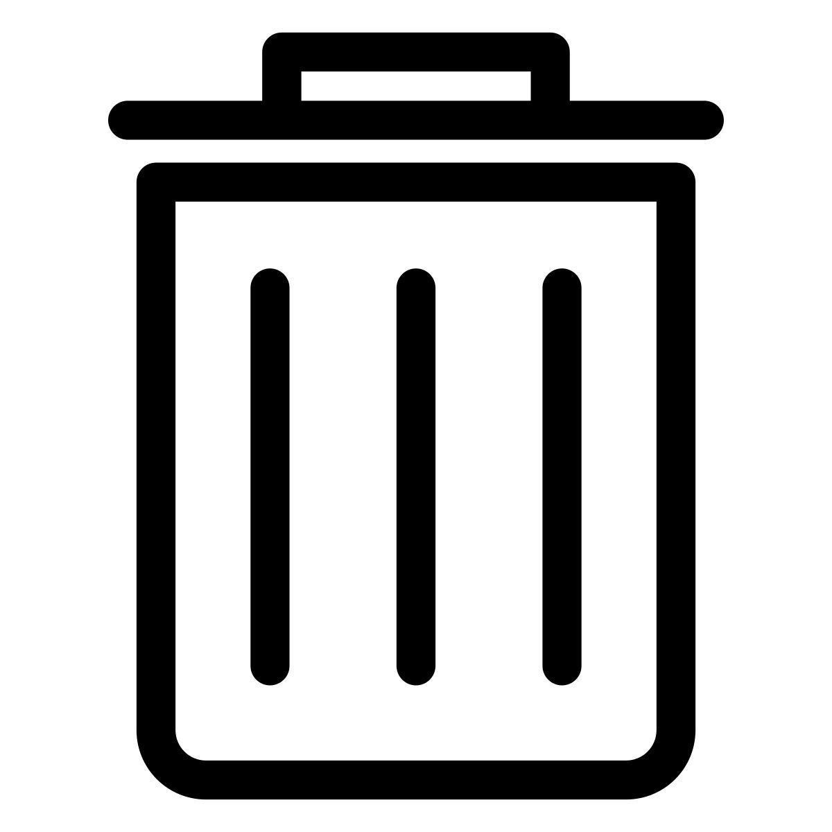 trash bin icon