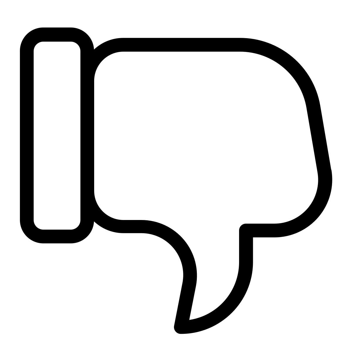 dislike icon