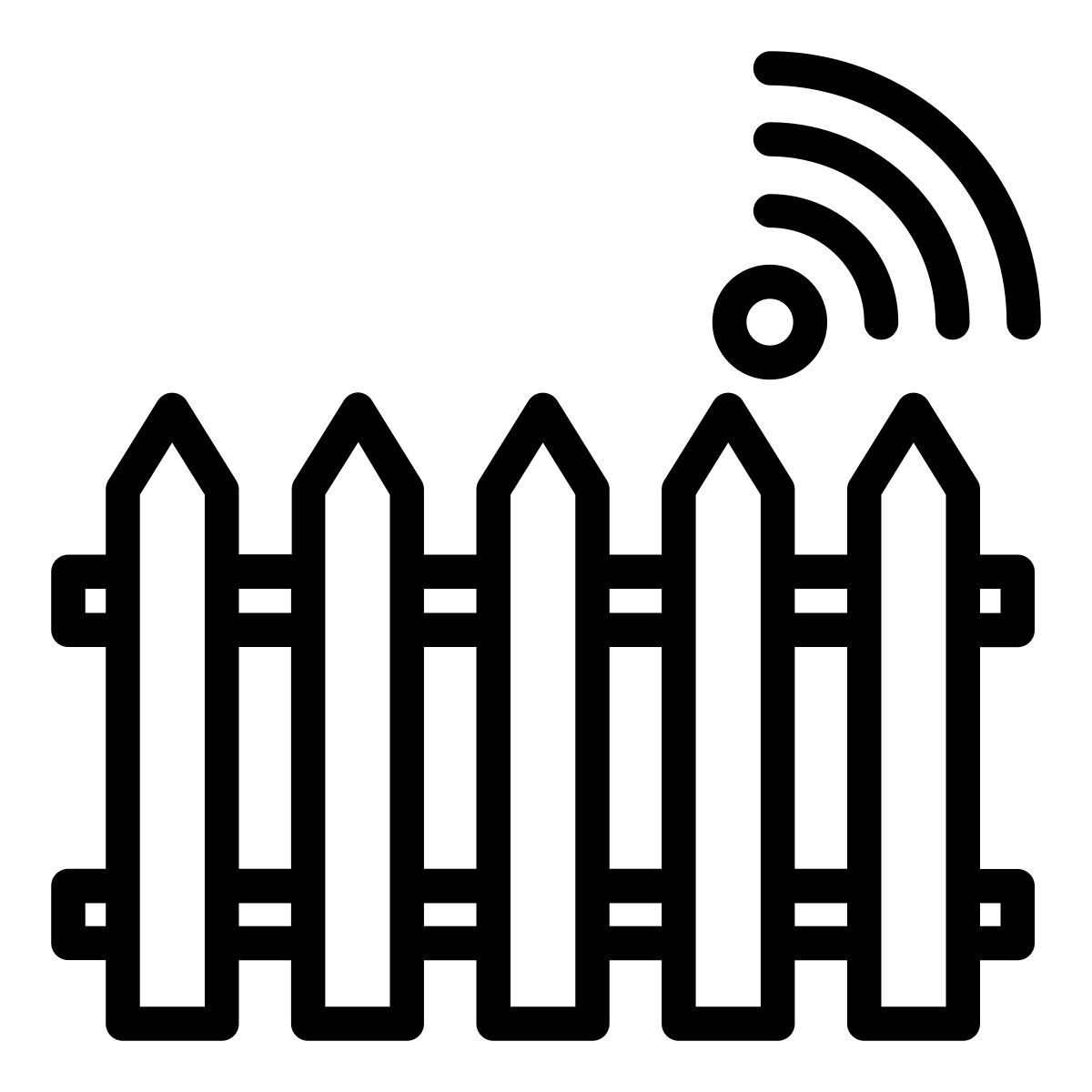 barriera difensiva legno icon