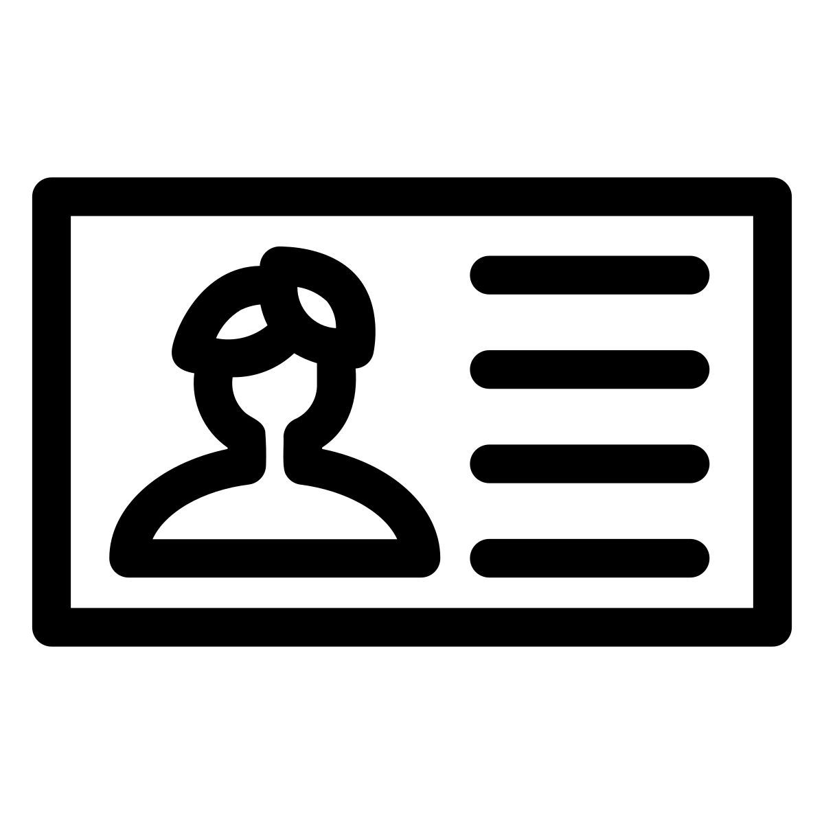 identity card icon