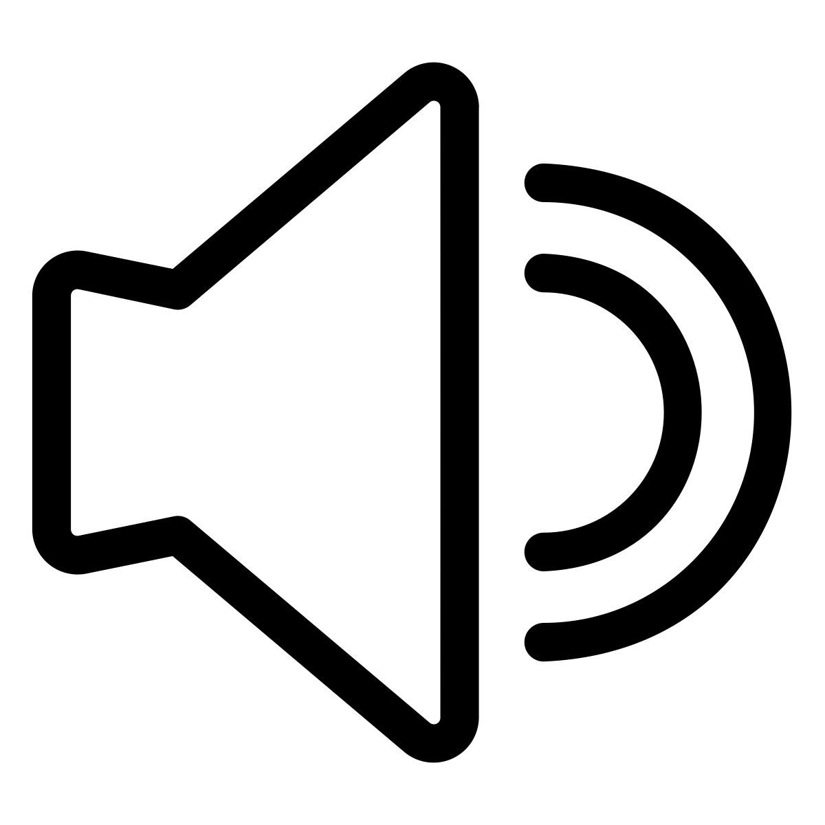 loudspeaker icon