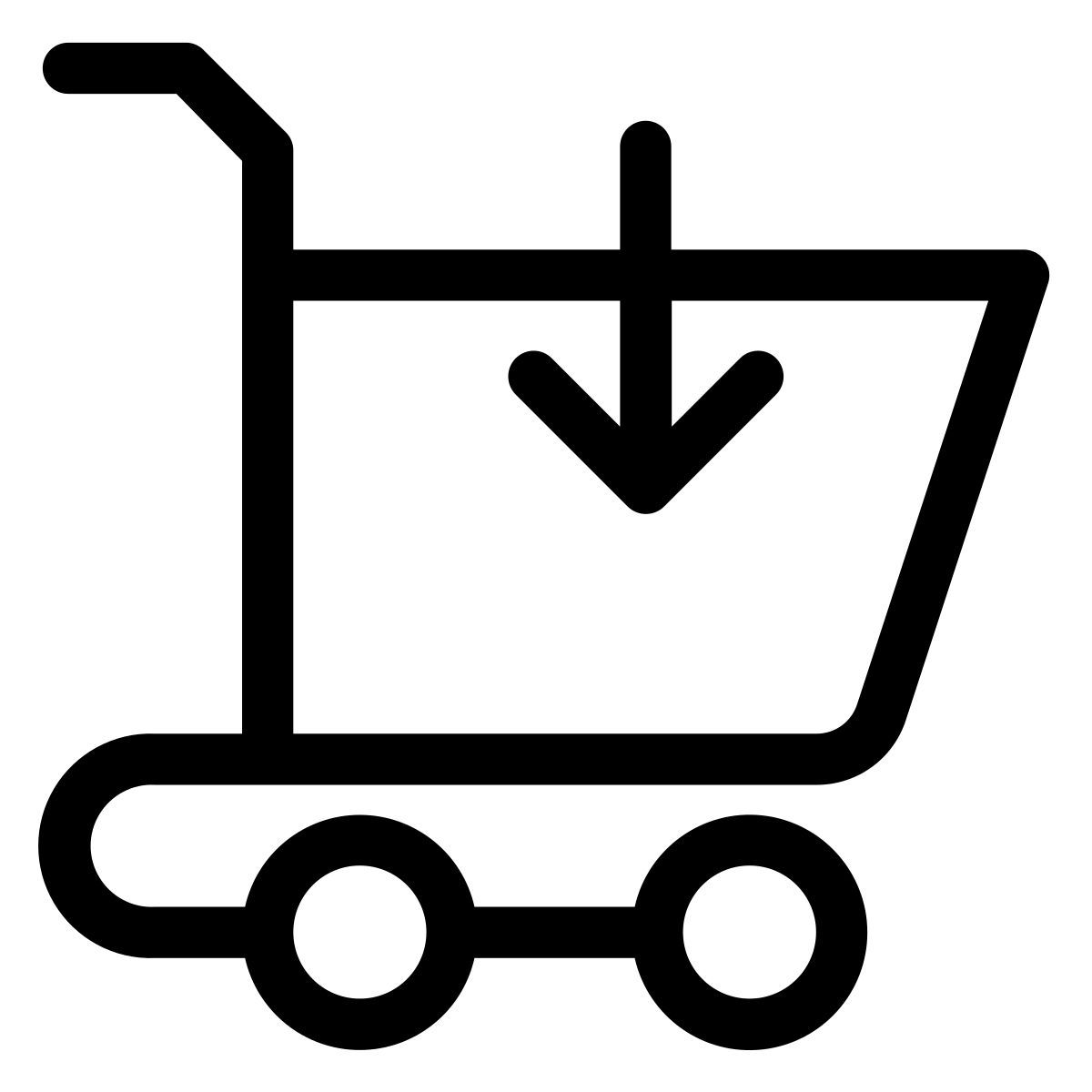 carro de elevación aquí icon