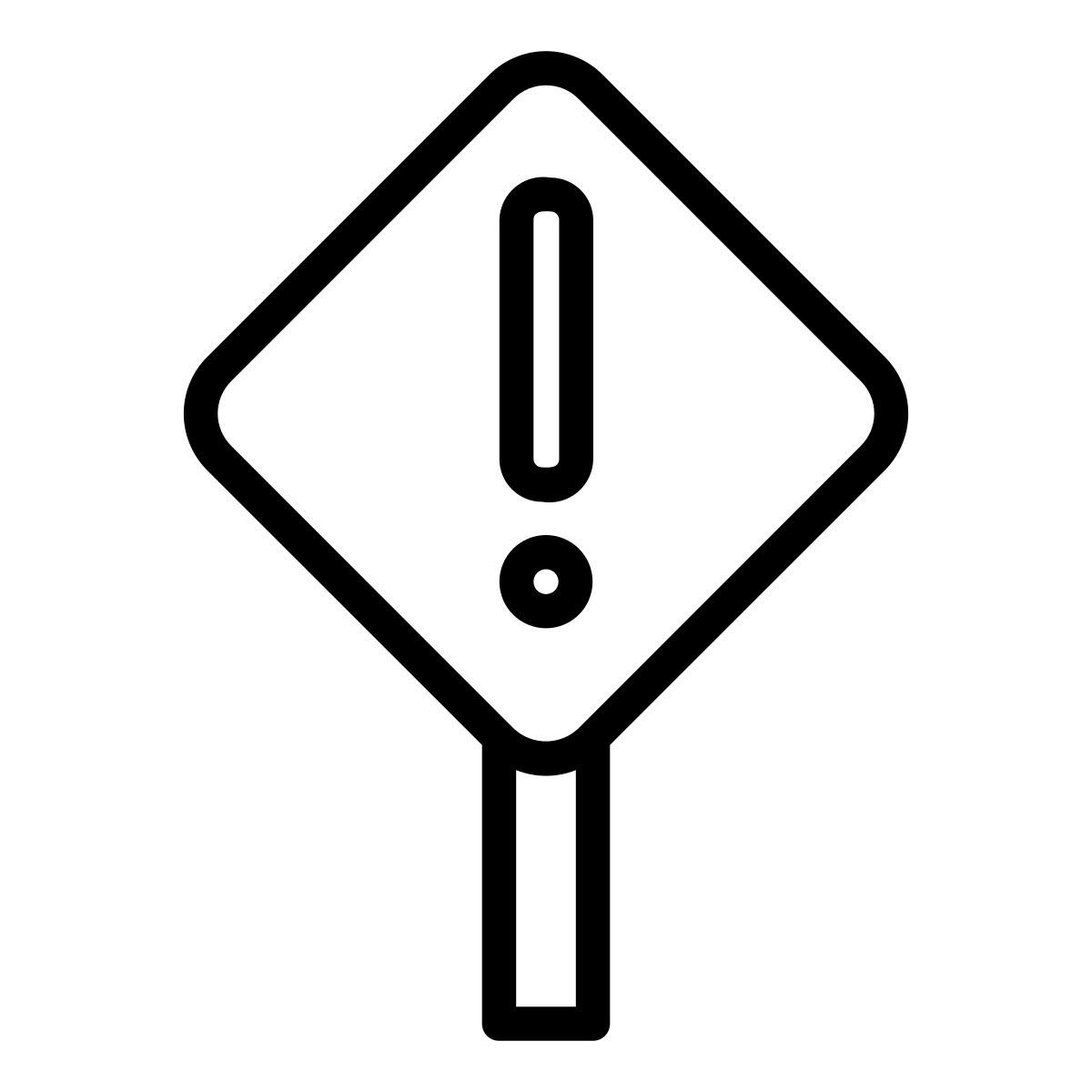 caution sign icon
