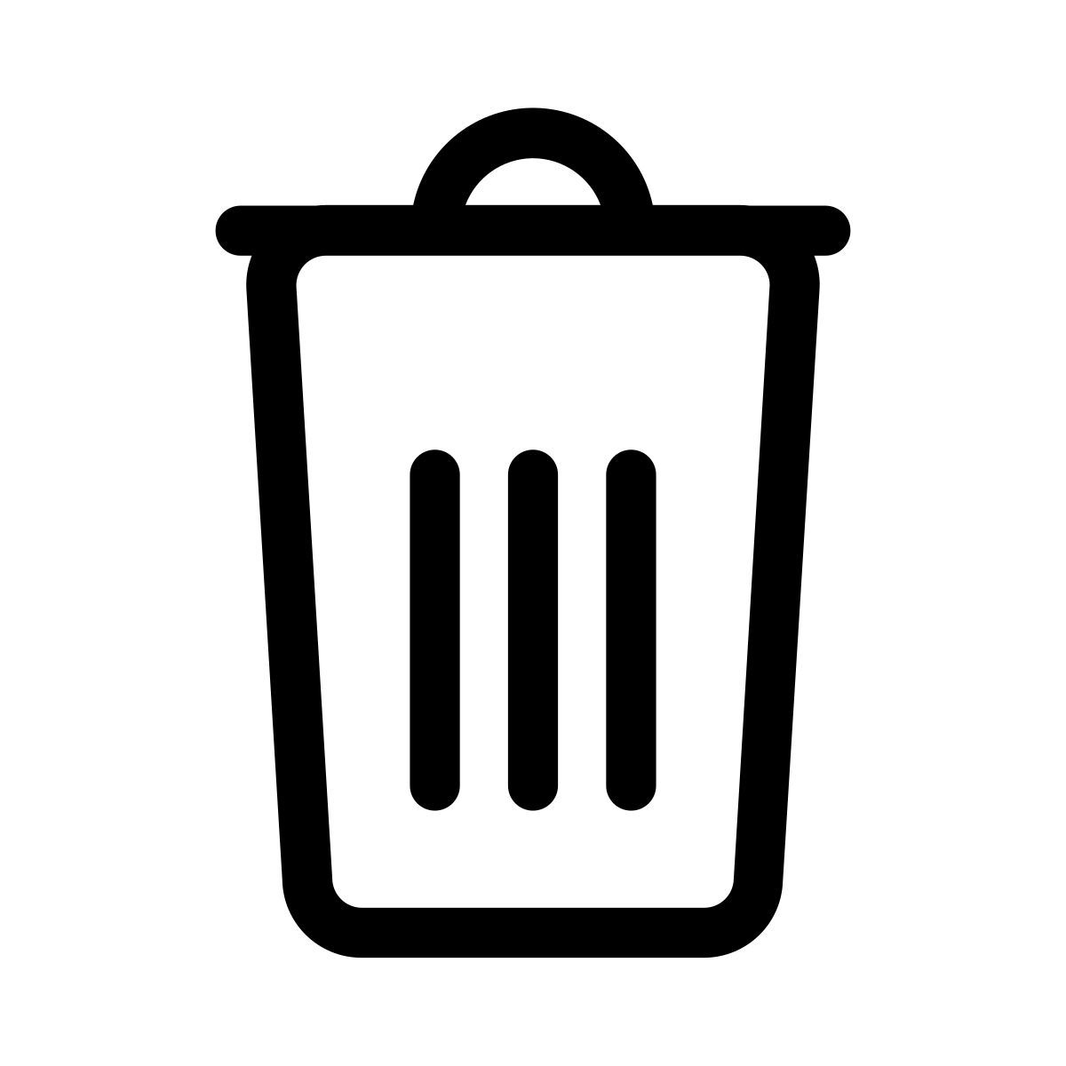 trash bin icon
