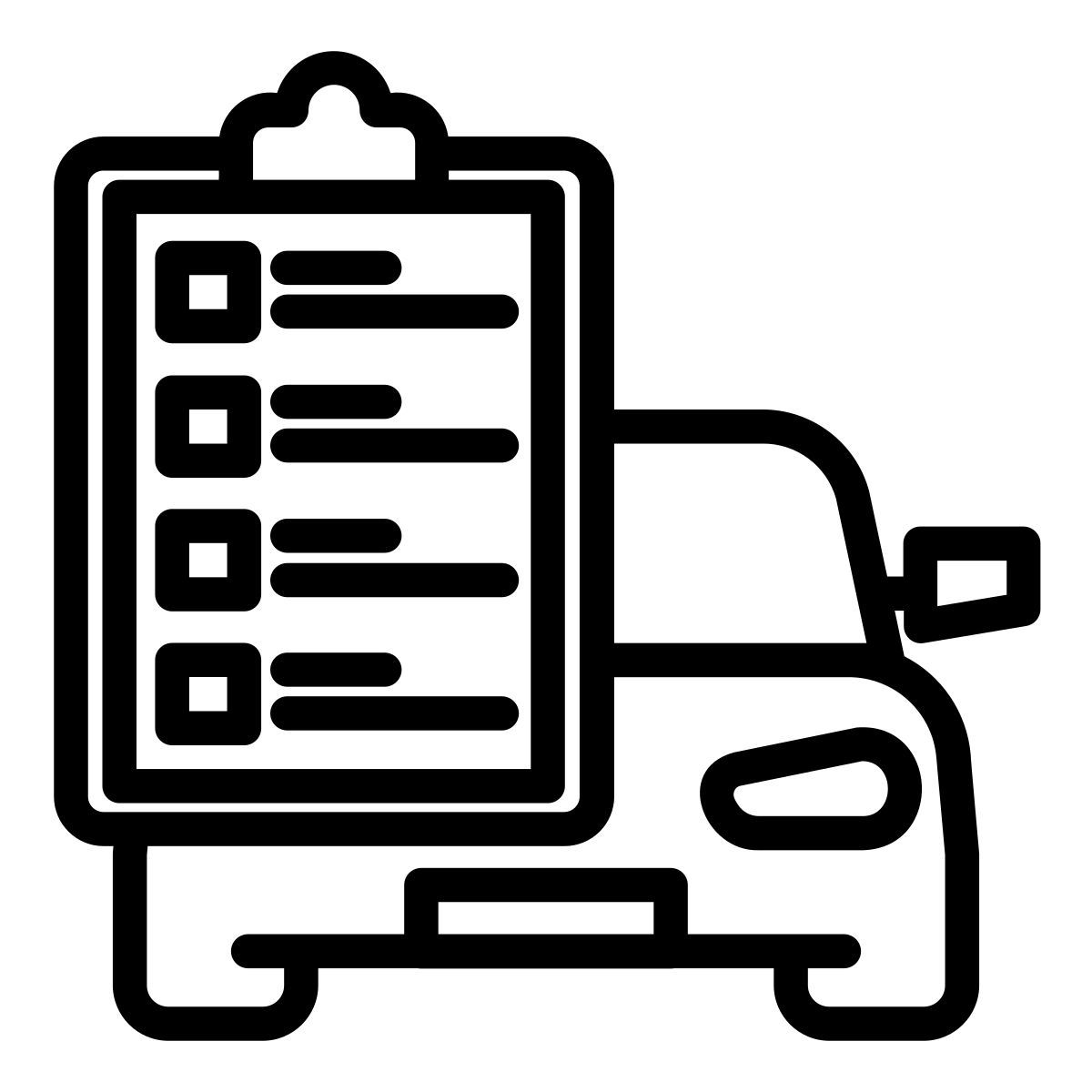 car repair checklist icon