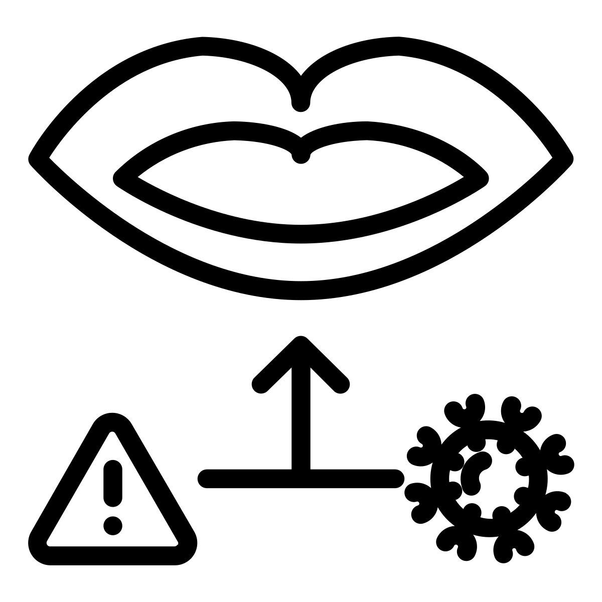 lip infection icon