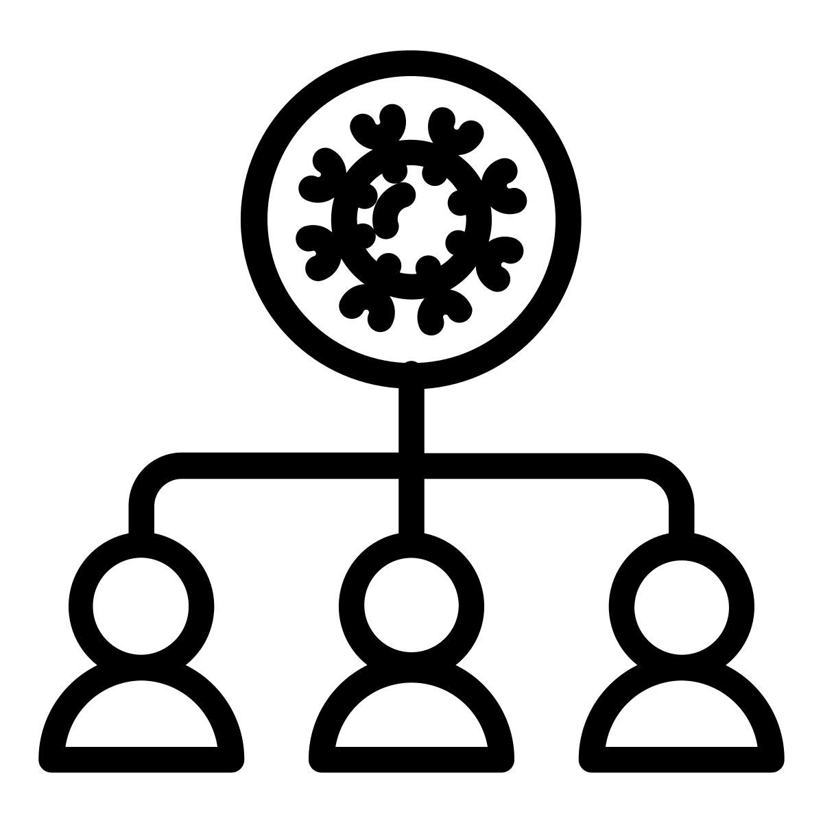 social distancing icon