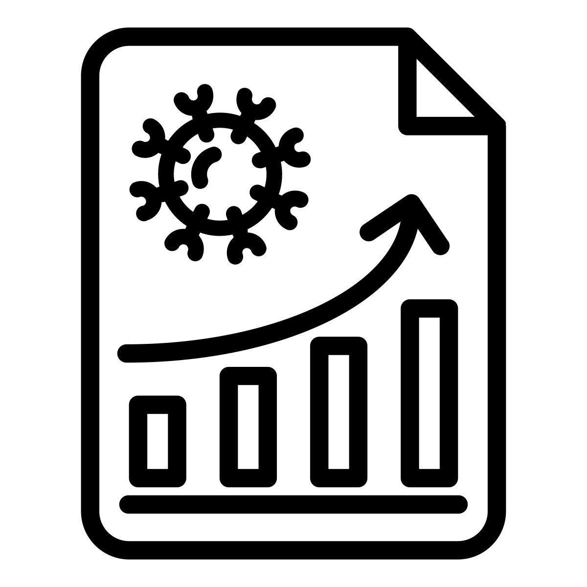 coronavirus statistics icon