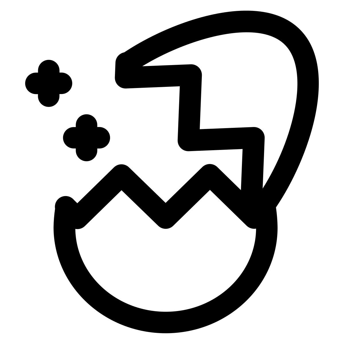 uovo rotto icon