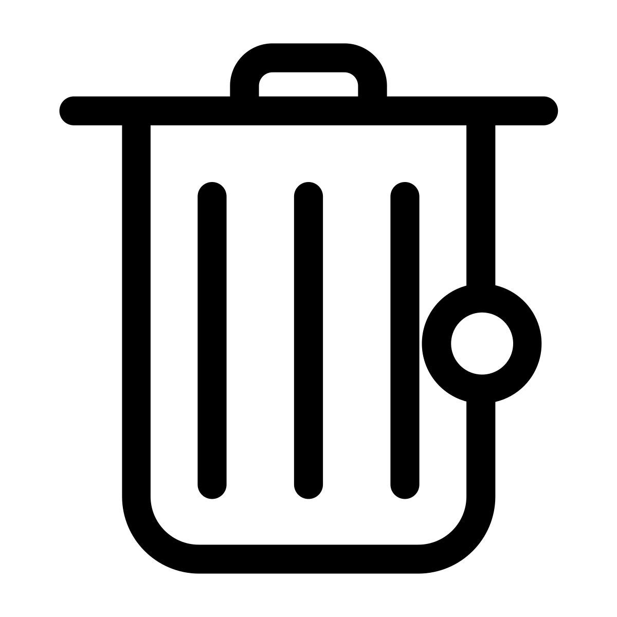 trash bin icon