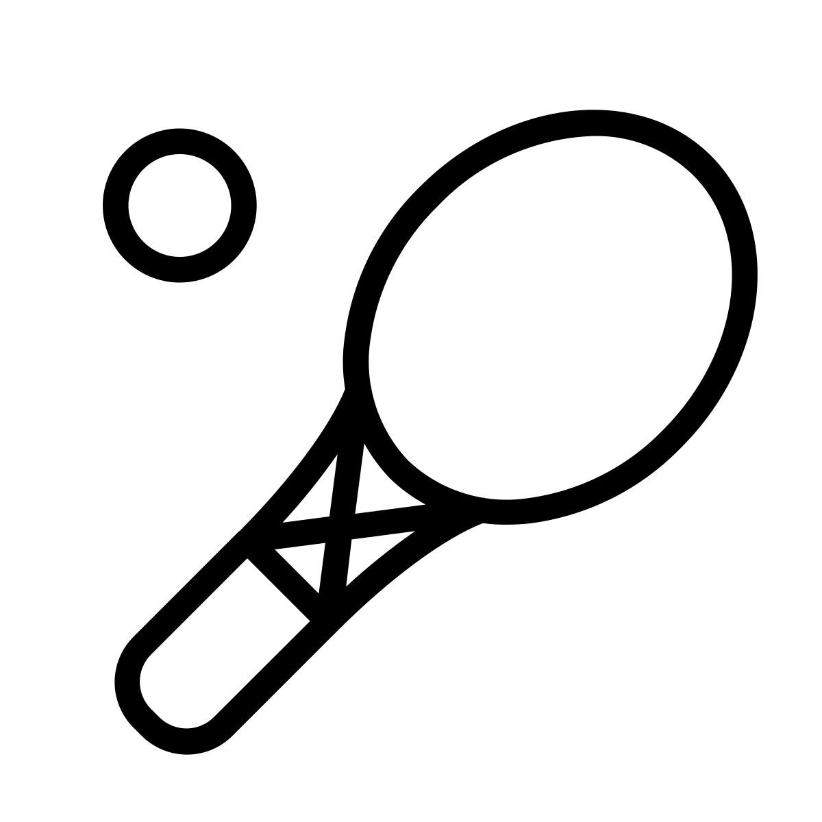 raqueta de bádminton filled icon