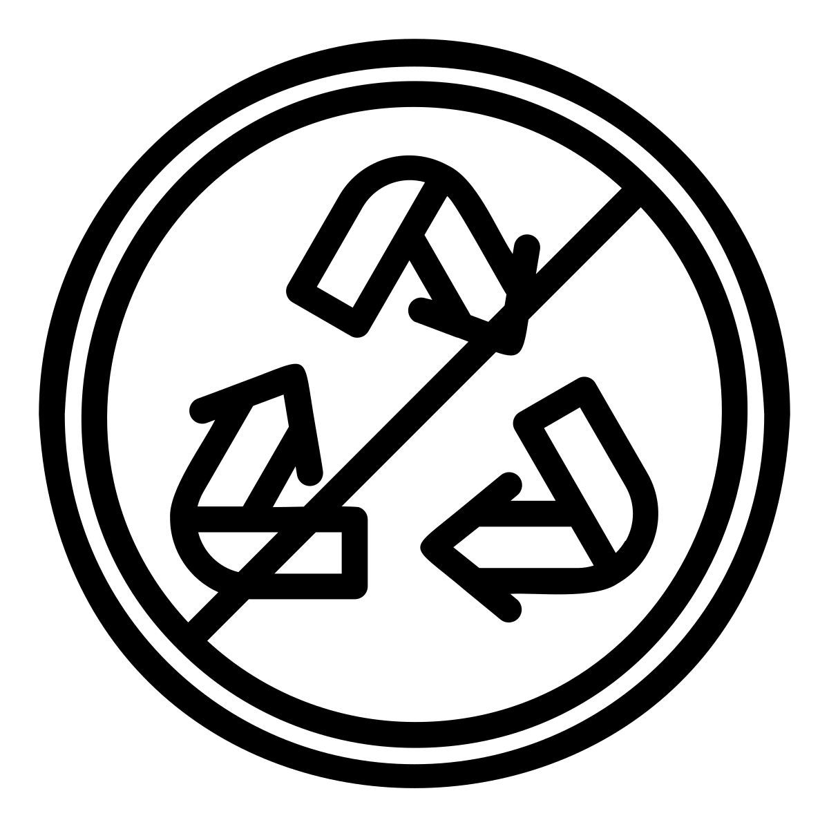 non riciclabile icon