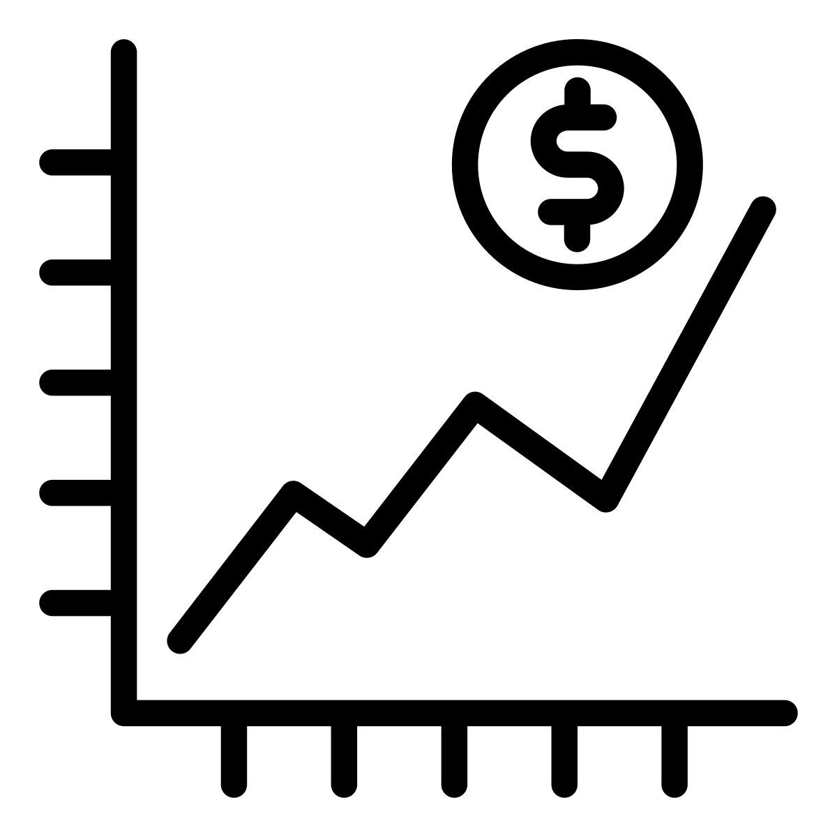 financial statistics icon
