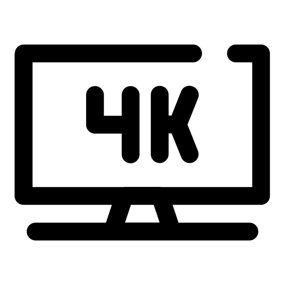 4k television icon