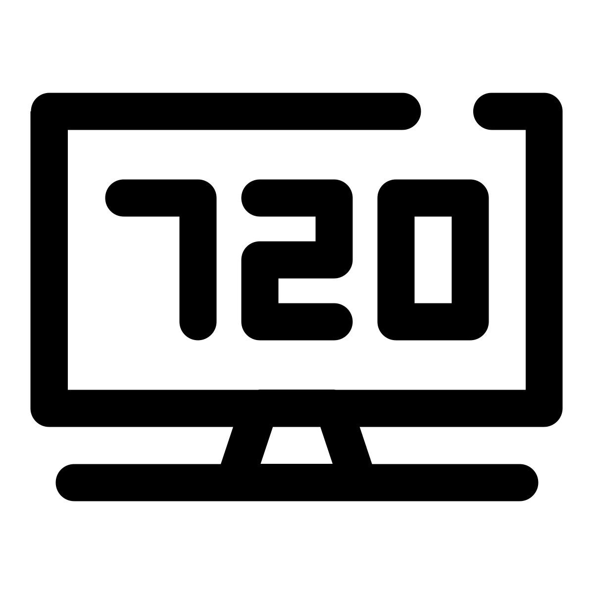 720p television icon