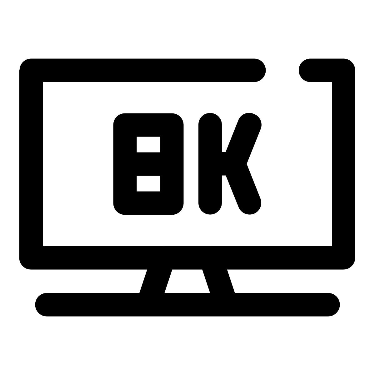 8k television icon