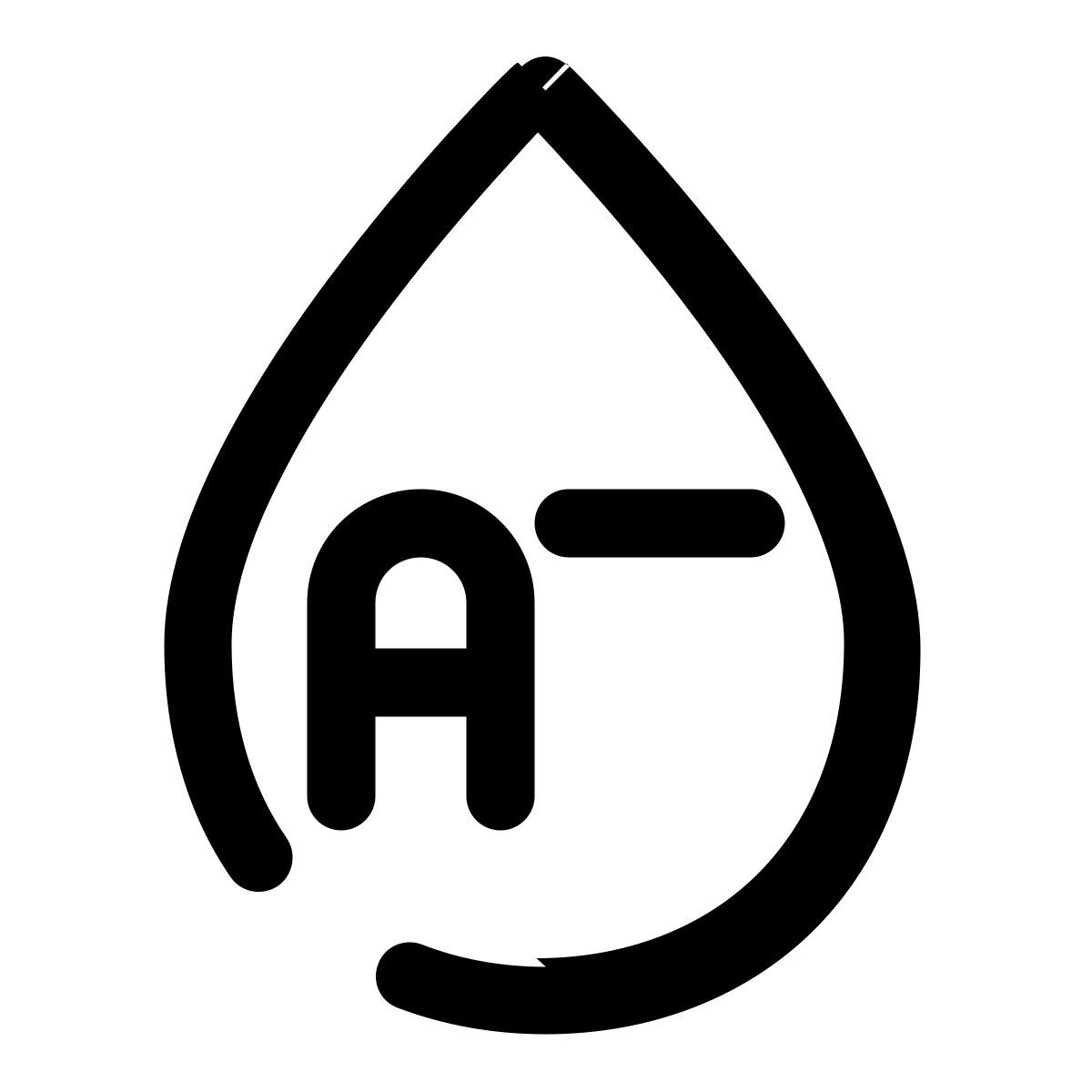 a negative blood icon