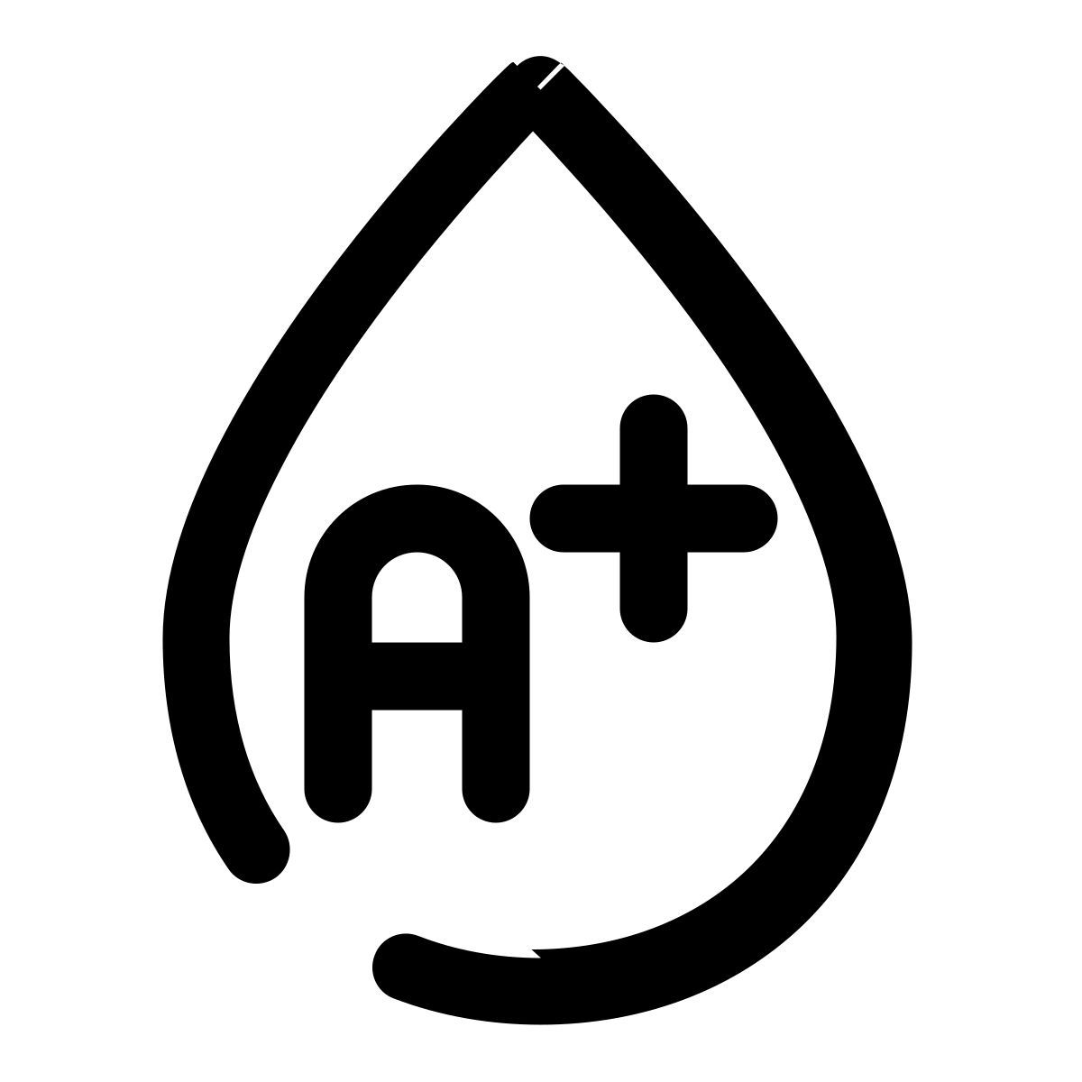 a positive blood icon
