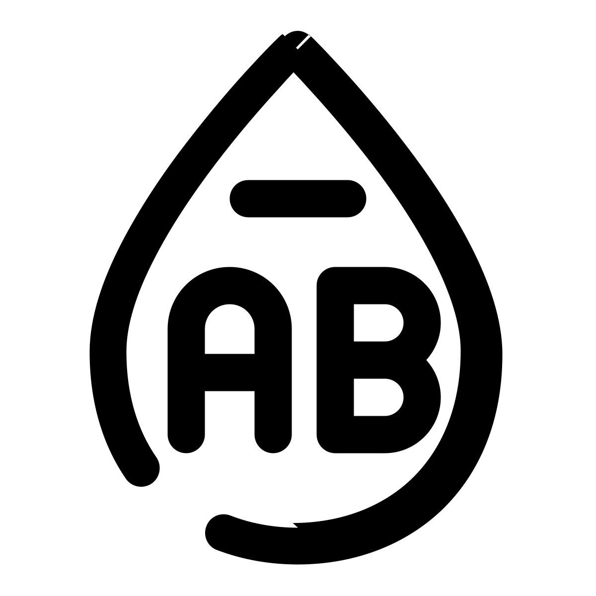 ab negative blood icon