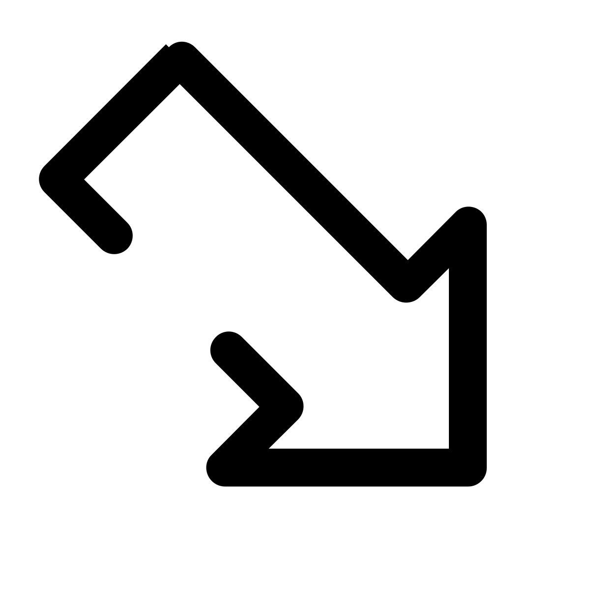 arrow down right icon