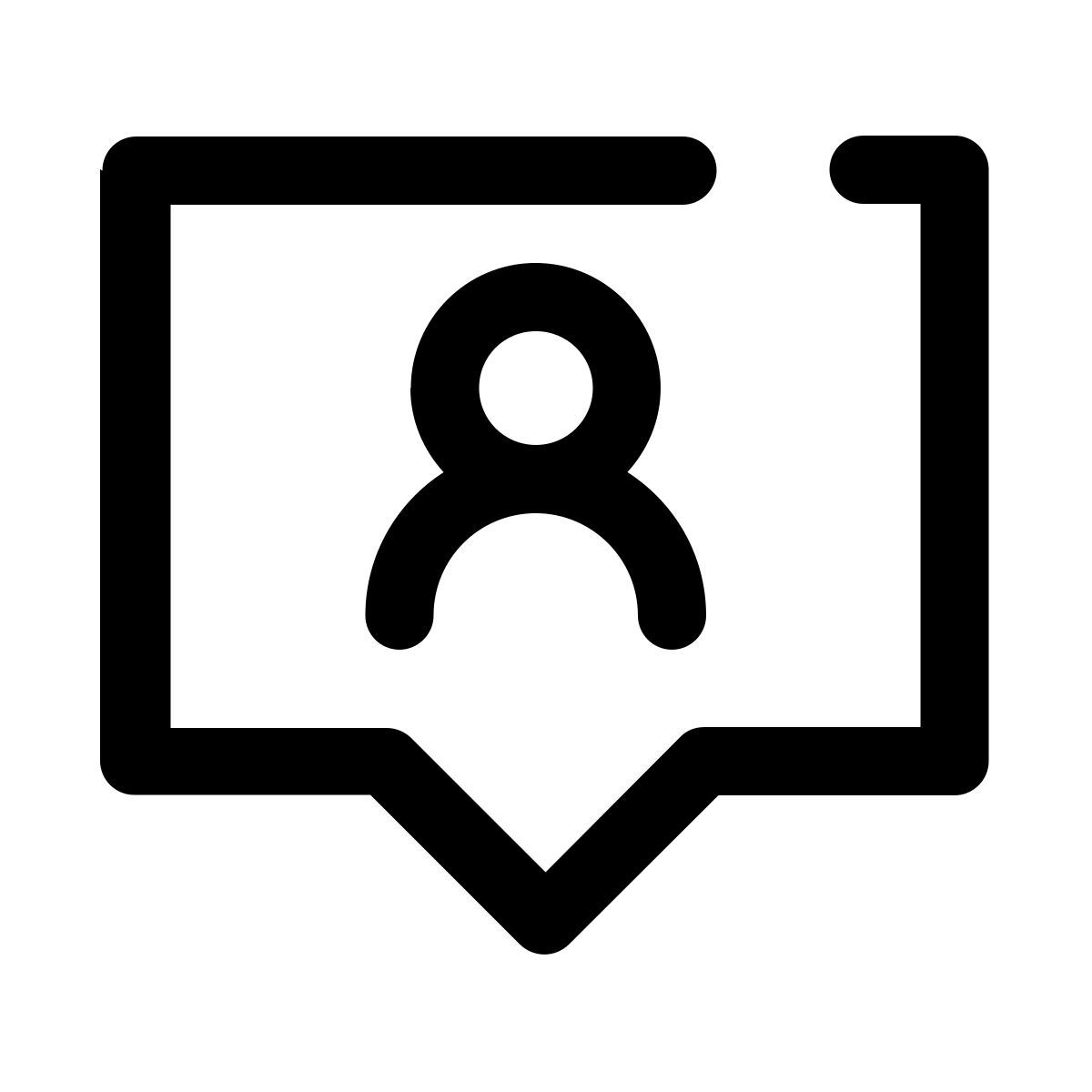 chat blasen benutzer icon