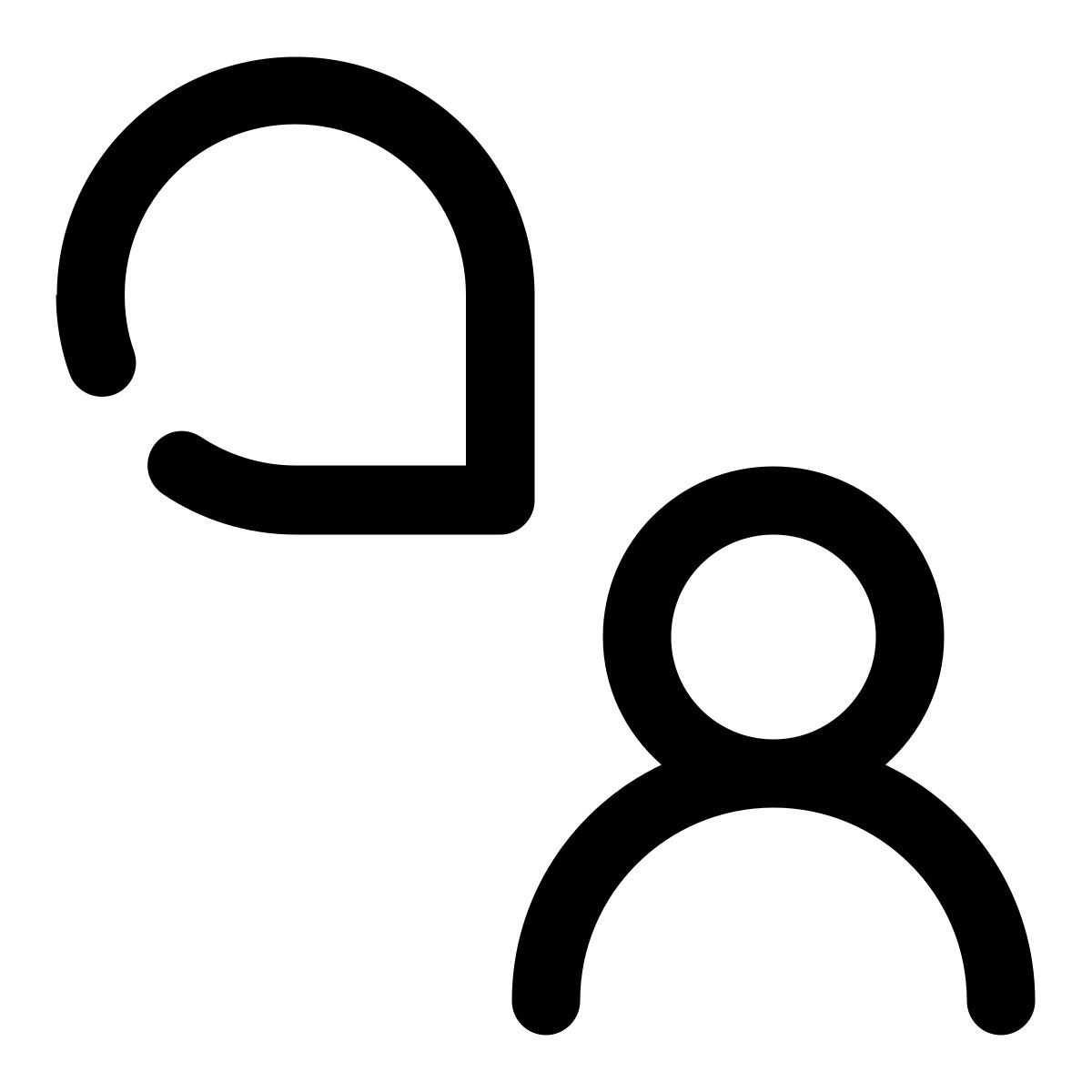 chat bubble user icon