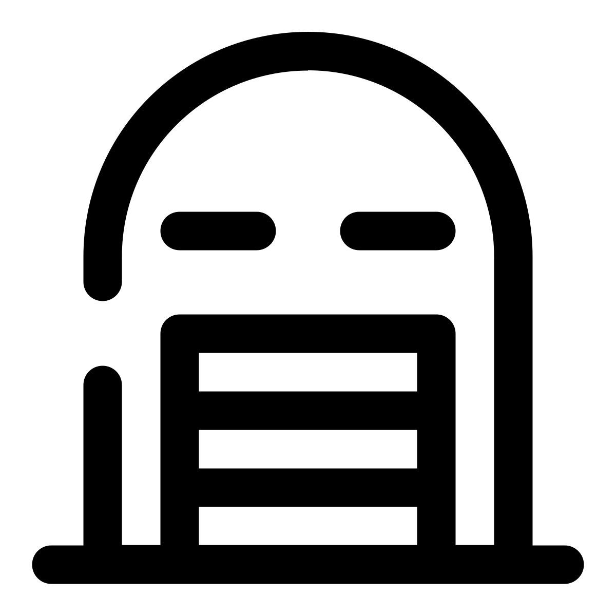closed garage icon
