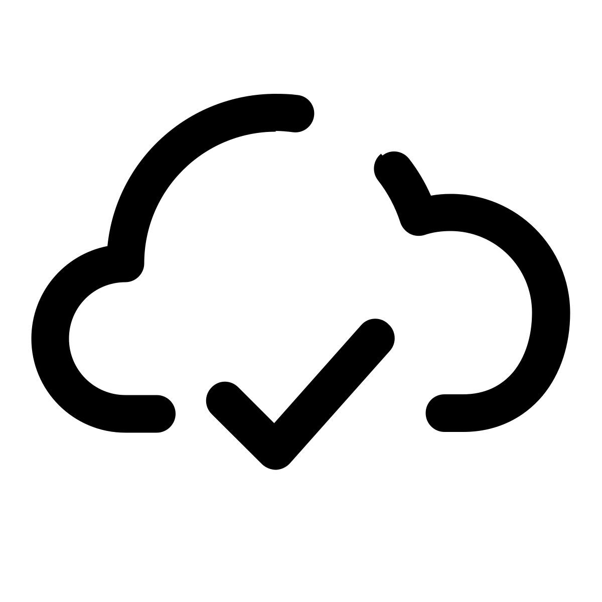 cloud check icon