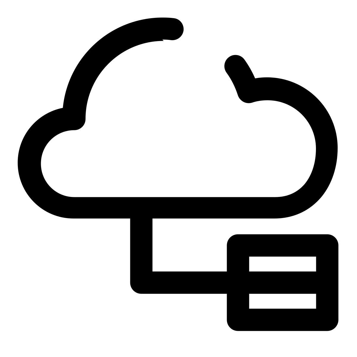 cloud database tree icon