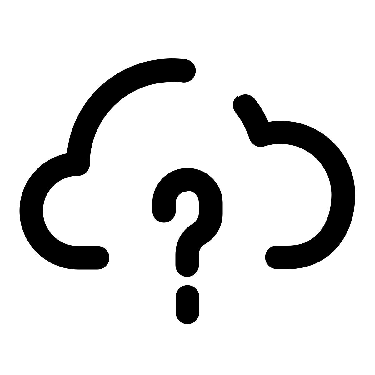 cloud question icon