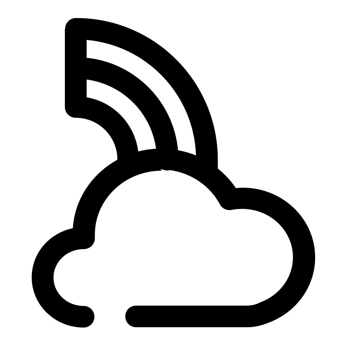 cloud rainbow icon