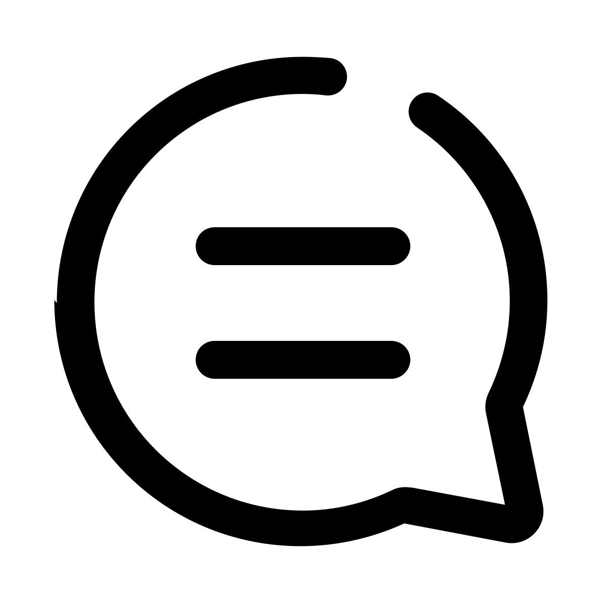 linha de comentário icon