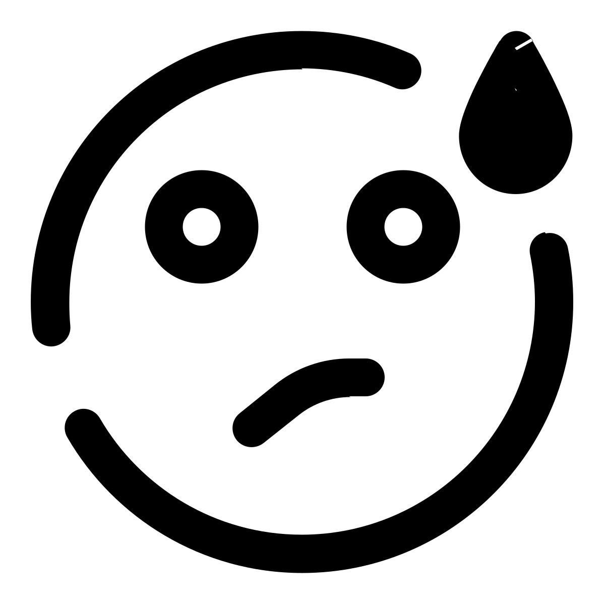 confused sweat icon