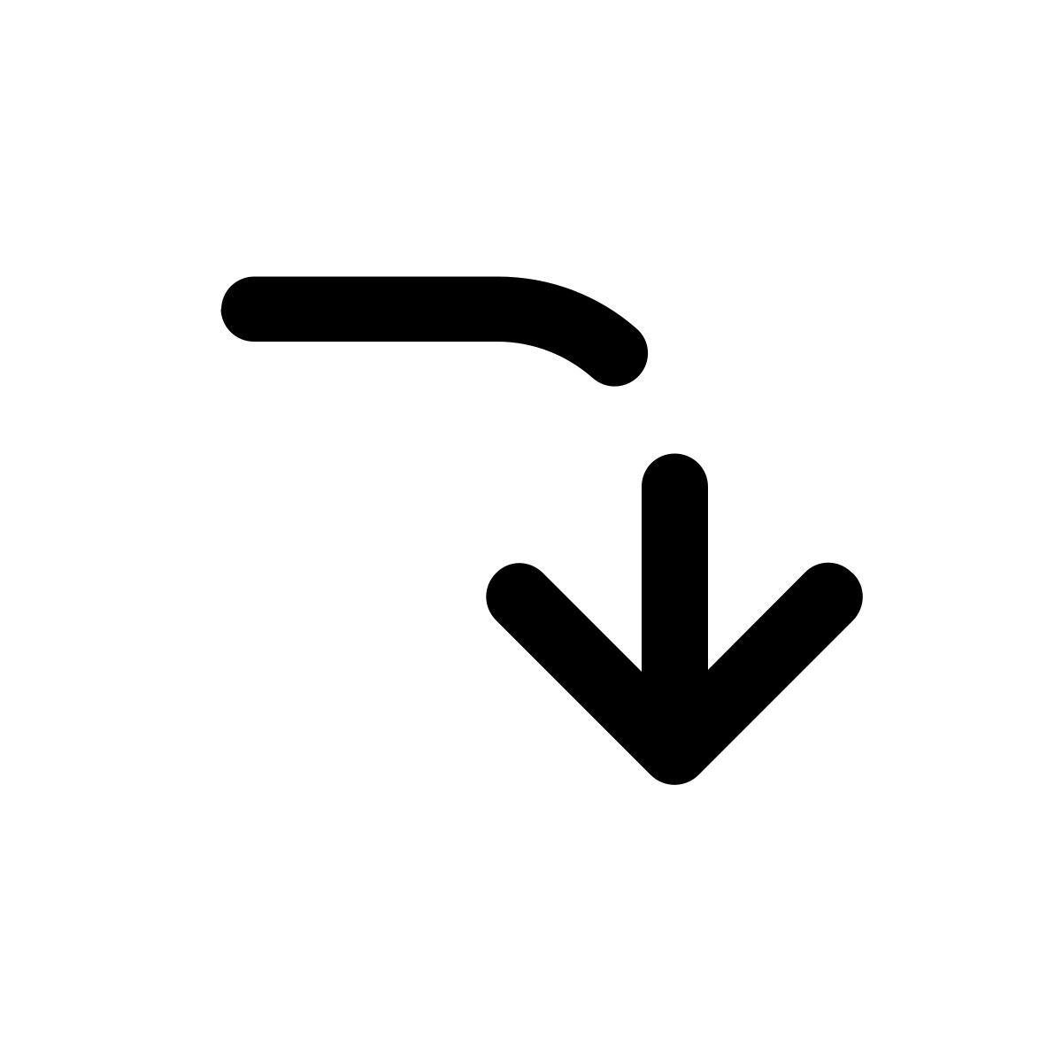corner right down icon