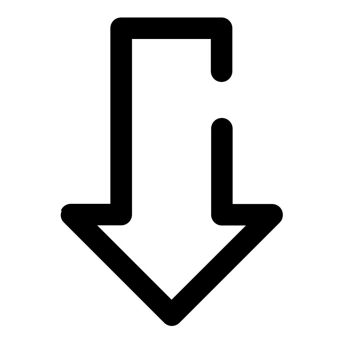down arrow icon