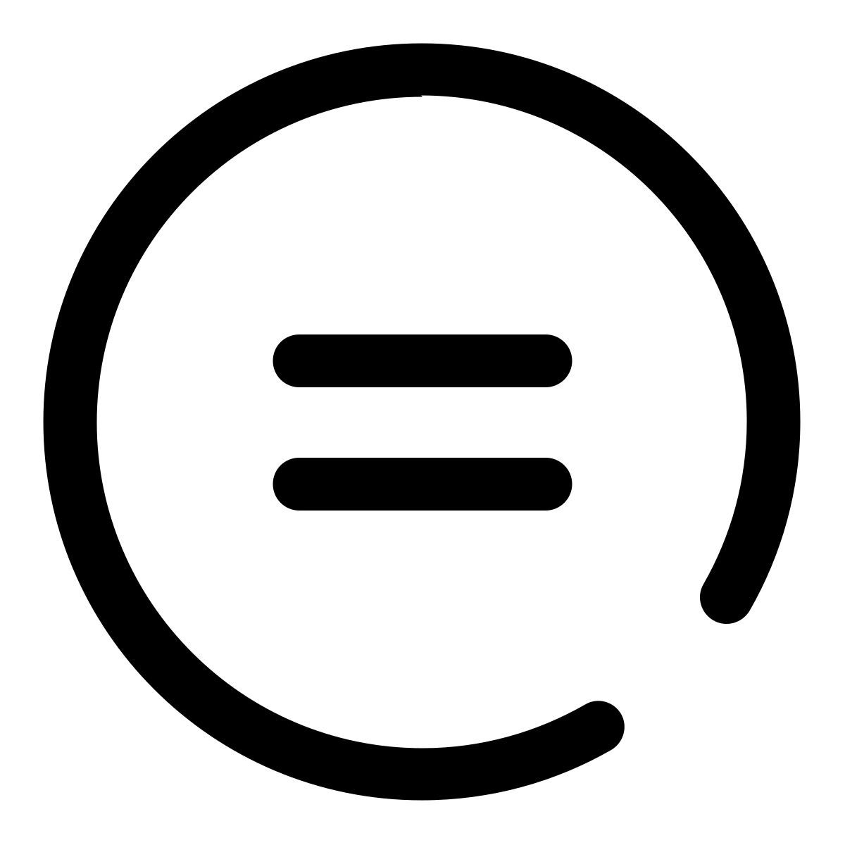 equal circle icon