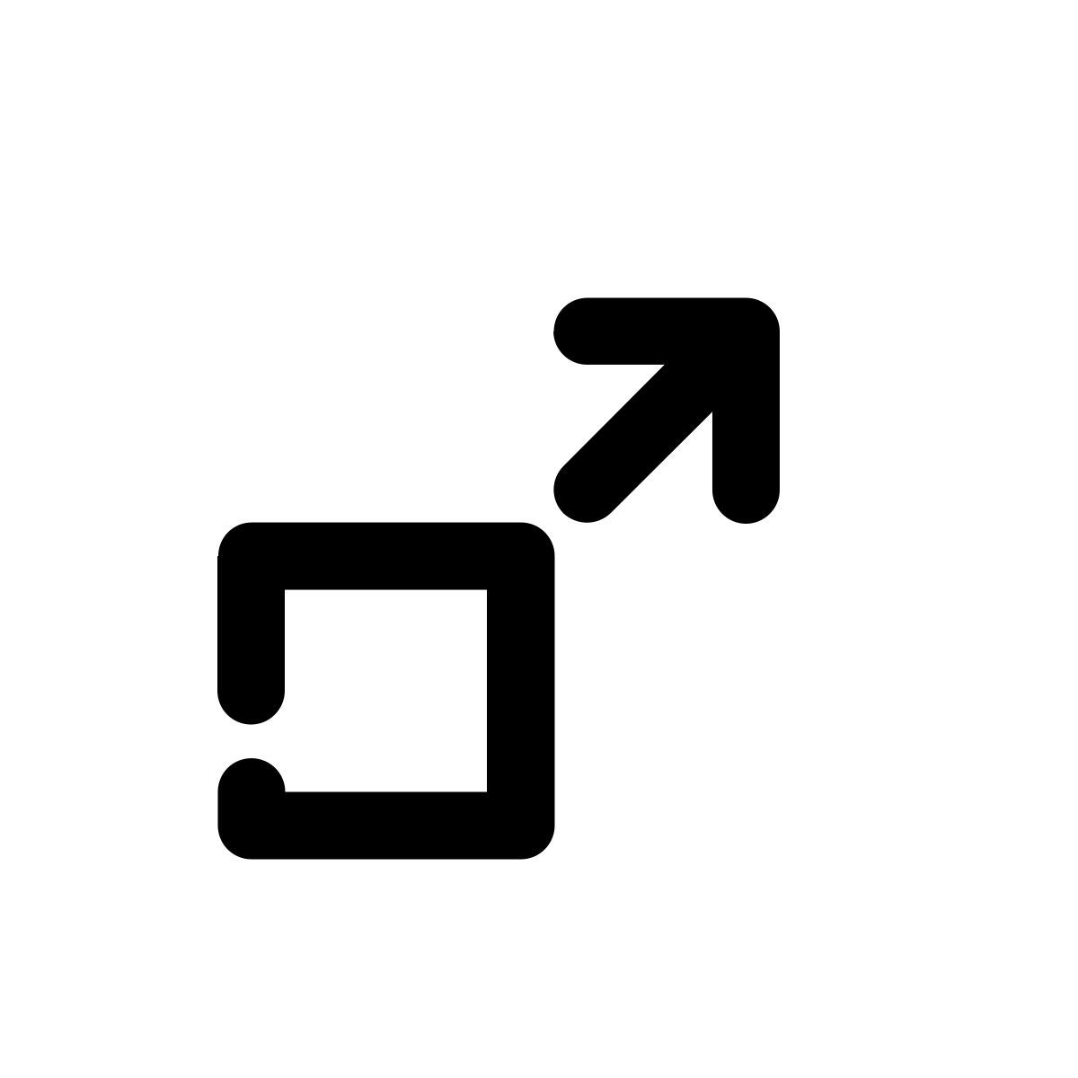 élargir à partir du coin icon