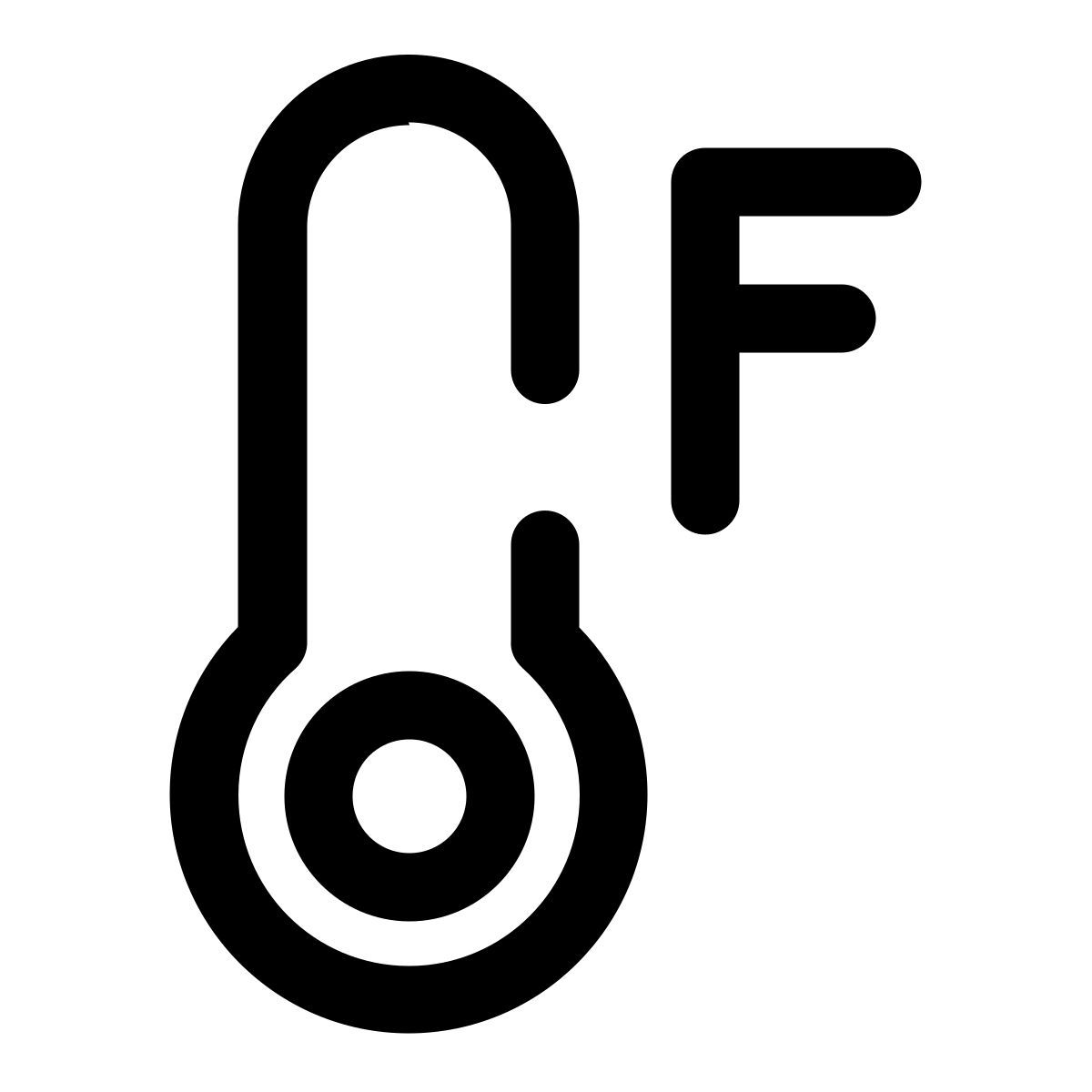 farenheit thermometer icon