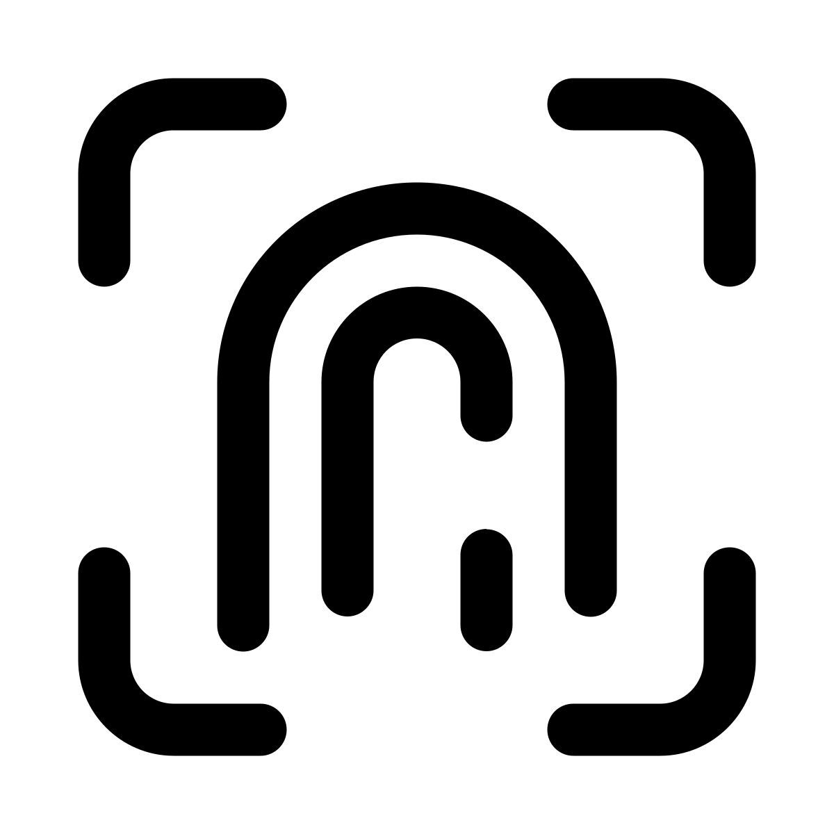 fingerprint scan icon