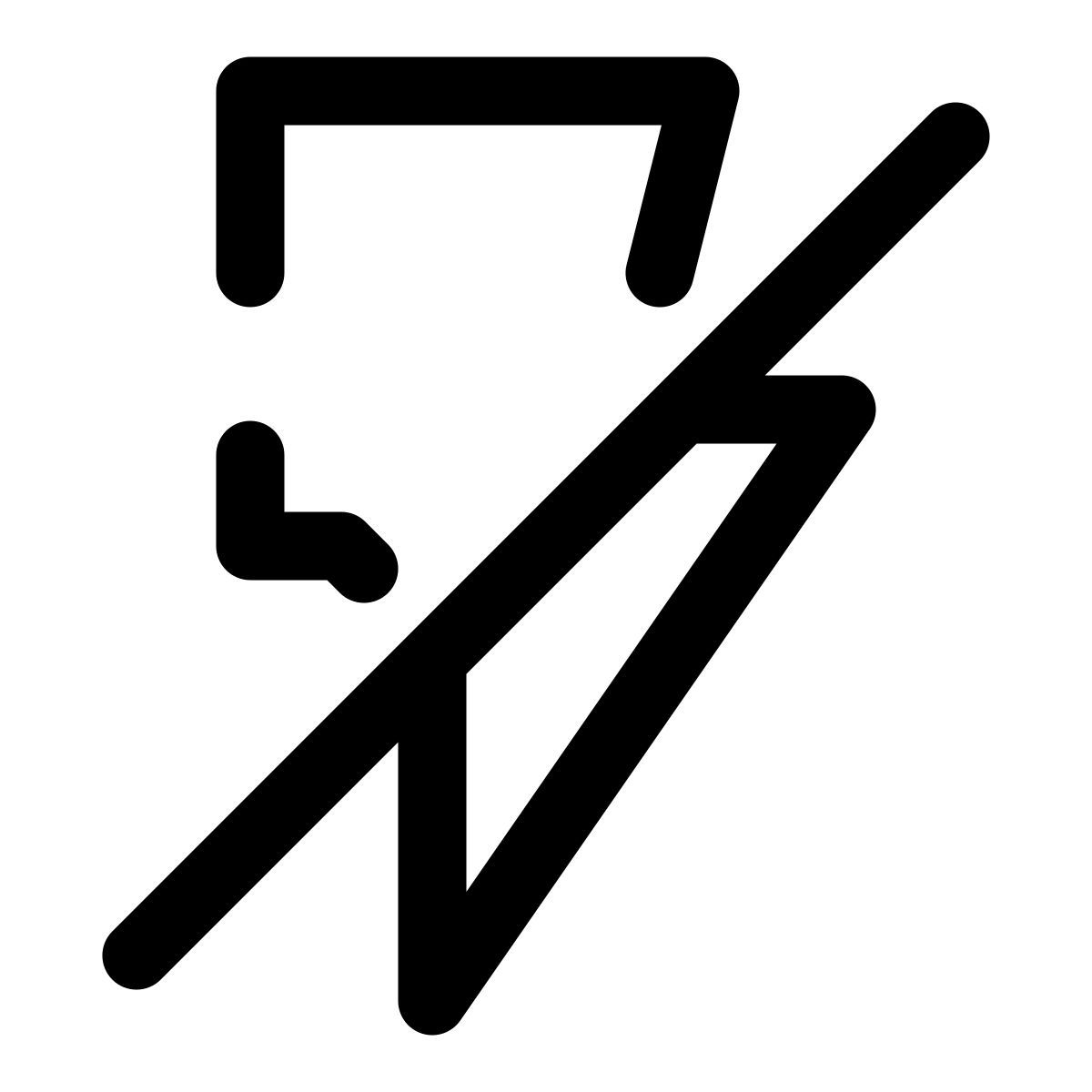 Flash desligado icon