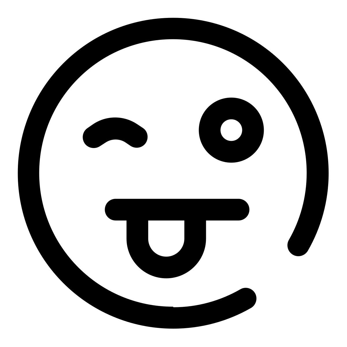 grin tongue wink icon