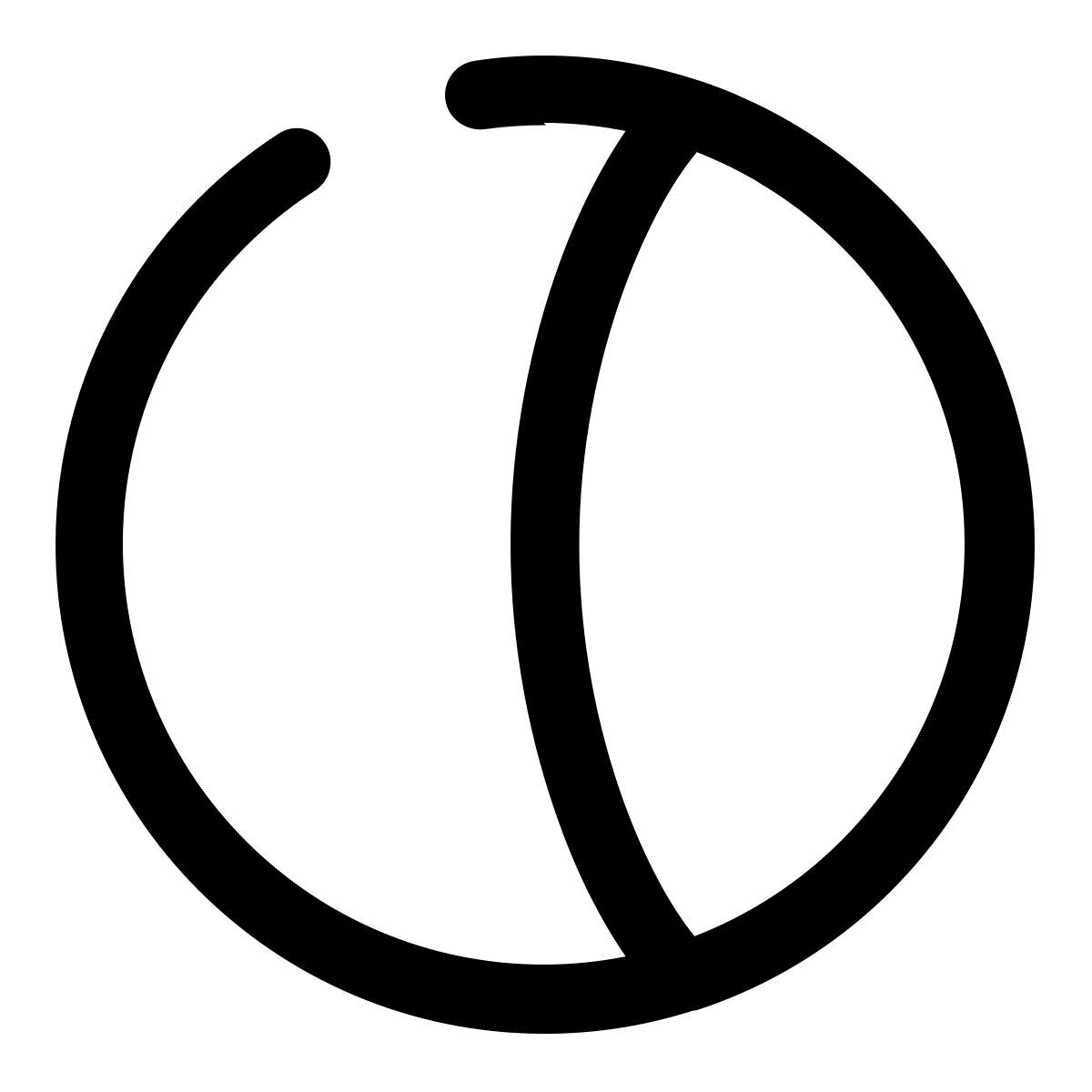 half moon icon