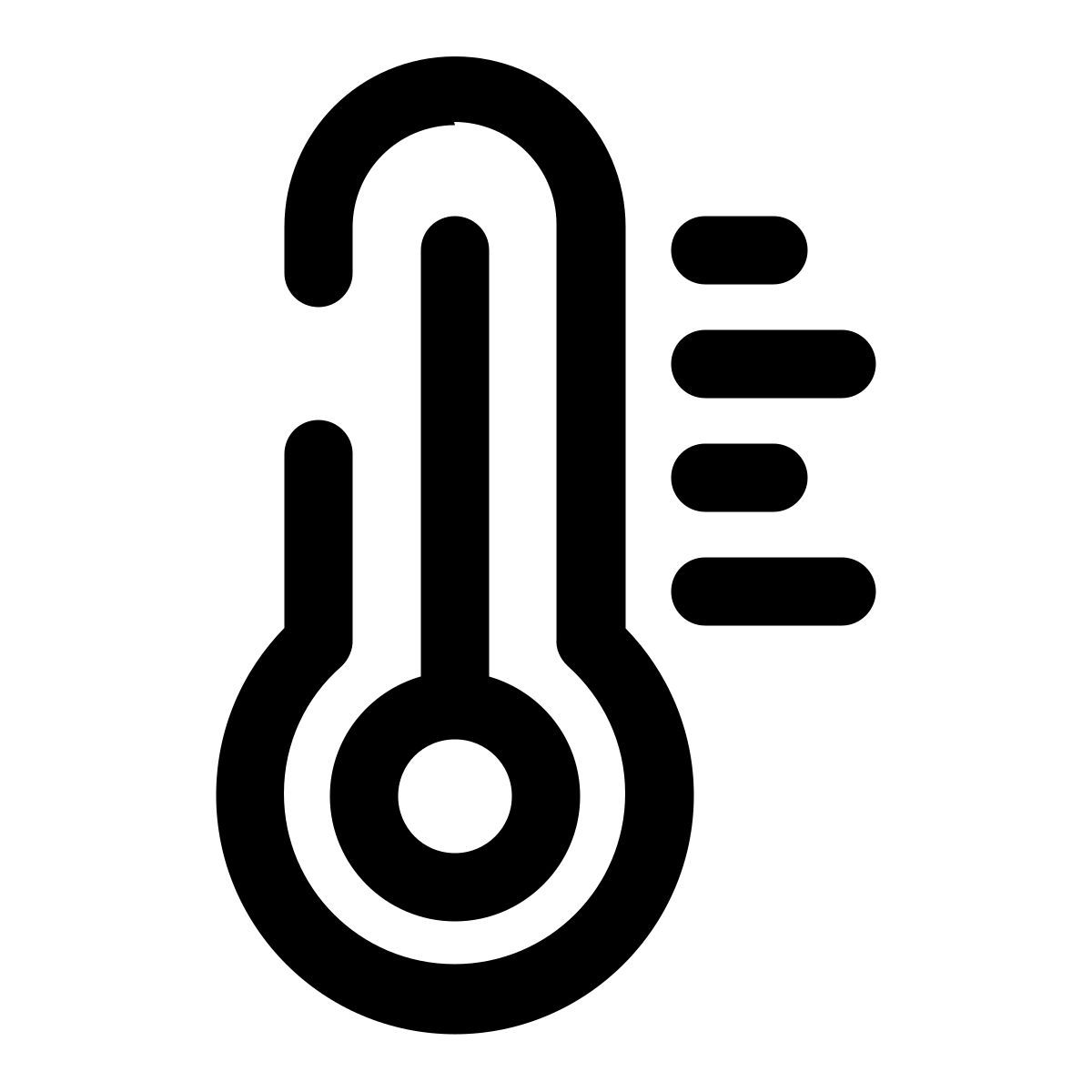 high temperature icon