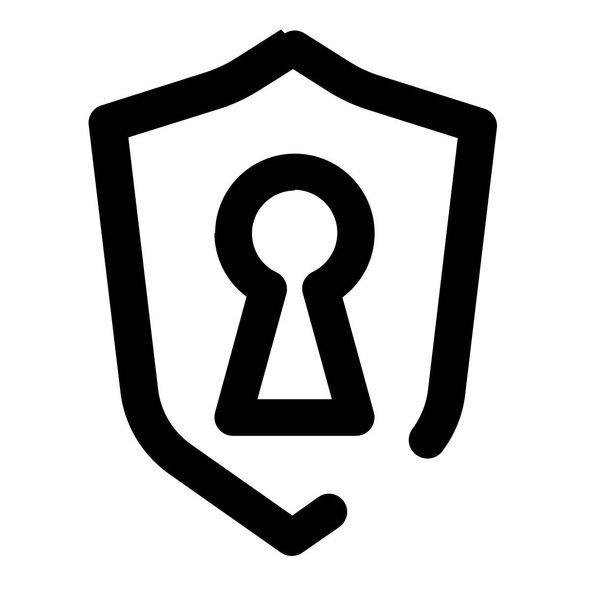 keyhole shield icon